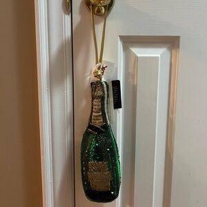 Champagne Beaded Wristlet